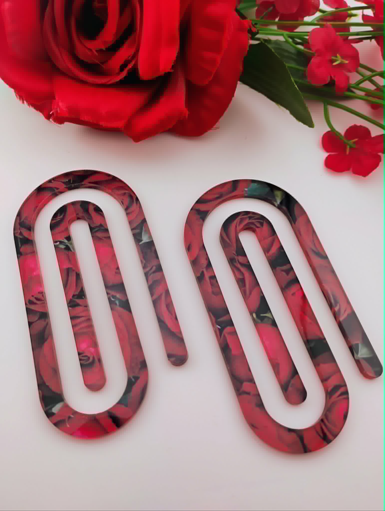 Jumbo Paper Clips 2PK-Red