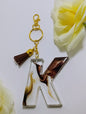 K- Large Letter Keychain - Chocolate K