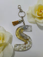 S- Large Letter Keychain - Slinky Gold