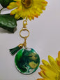 Special Shaped Keychain - Galaxy Green