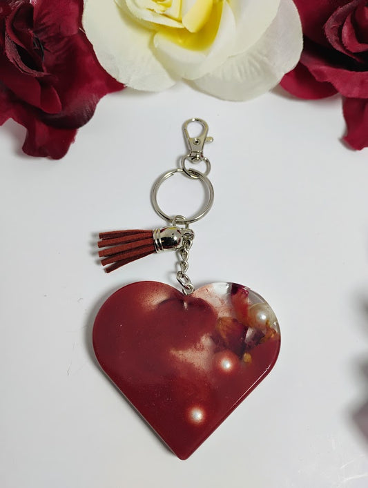 Special Shaped Keychain - Love & Roses