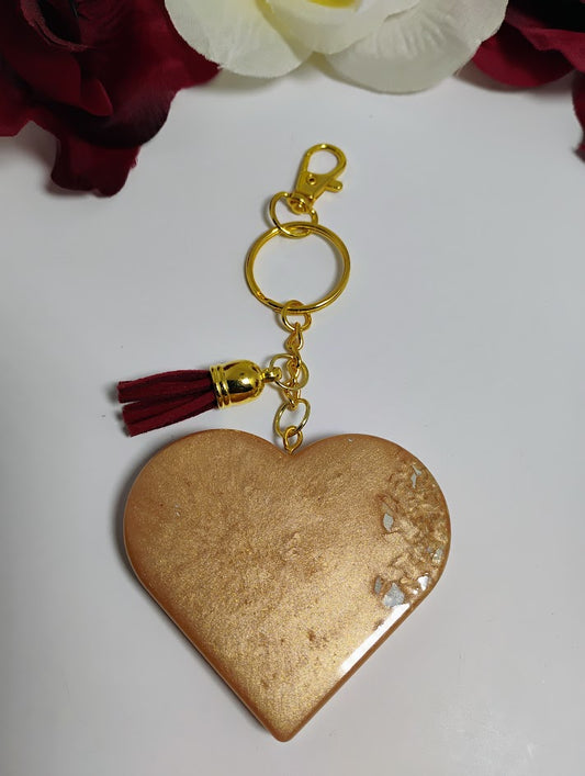 Special Shaped Keychain - Love Golden