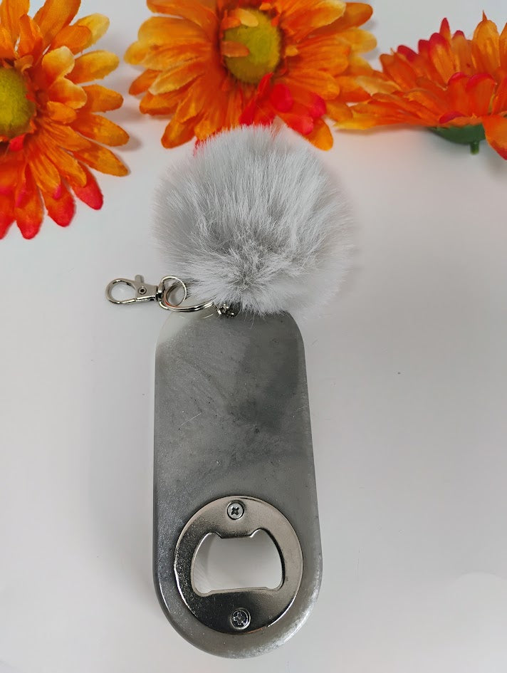 Bottle Opener - Flowery Gray