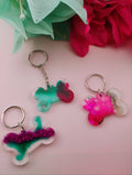 Pet Tag Pink Turq-3PK